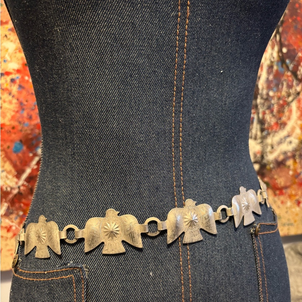 Amazing Vintage Silver Bird Belt
